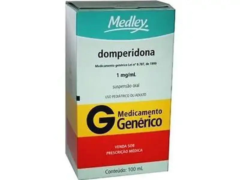 Caixa de domperidona suspensão oral de 1 mg/mL, medicamento genérico da Medley
